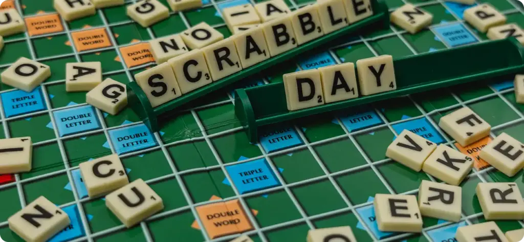 Een spel met letters waarbij je woorden moet vormen.